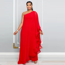 Load image into Gallery viewer, Women One Shoulder Jumpsuit Ruffle Long Sleeve Elegant Solid Aysmmetric Fashion Autumn Rompers Casual Party Club Jumpsuits 2024
