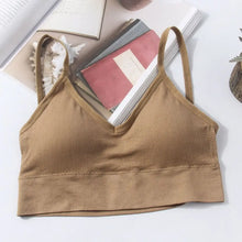 Load image into Gallery viewer, Sexy Nylon Thin Strapes Sports Bra Fitness Sport Brassiere Tops Gym Bra Backless Push Up Bras Running Women Sports Bra Women Bra

