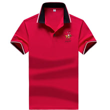 Load image into Gallery viewer, Polo Shirt Men Summer New Men's Short-Sleeved Polo Shirt Mens Embroidery Synthetic Fiber Fabric Youth Casual Business Polo Shirt
