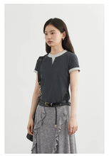 Load image into Gallery viewer, Color Contrast Patchwork Sport Tee
