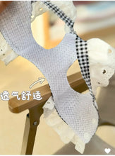 Load image into Gallery viewer, Pet Dog Clothes Lace Skirt Pastoral Style Black Plaid  Harness Puppy Dresses Universal Harness Tractionable Retro Princess Dress
