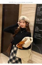 Load image into Gallery viewer, Thermal Turtleneck Fleece Knit Pullover
