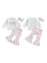 Load image into Gallery viewer, Cherry Bow Toddler Outfit Set
