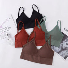 Load image into Gallery viewer, Sexy Nylon Thin Strapes Sports Bra Fitness Sport Brassiere Tops Gym Bra Backless Push Up Bras Running Women Sports Bra Women Bra
