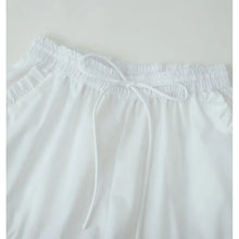 Load image into Gallery viewer, Women's Embroidered Shorts Summer New Elastic Waist With Pockets Lace-up Shorts Fashion Casual Female Shorts
