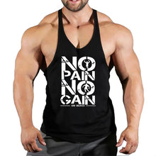 Load image into Gallery viewer, Gym T-shirts Muscle Men's Clothes Workout Fitness Shirt Singlets Tank Top Vest Man Sportswear Muscular Bodybuilding Stringer
