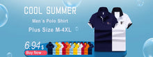 Load image into Gallery viewer, Polo Shirt Men Summer New Men's Short-Sleeved Polo Shirt Mens Embroidery Synthetic Fiber Fabric Youth Casual Business Polo Shirt
