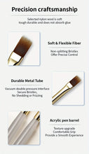 Load image into Gallery viewer, 2pcs Wide Soft Bristle Nail Brush Gradient Design Acrylic Handle Gel Polish Applicator Nail Tools
