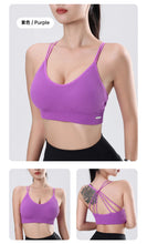 Load image into Gallery viewer, Women's Sports Bra Shock-proof Push-up Beautiful Back Cross Fitness Vest Top Gym Clothing Yoga Vest Running Sexy Fitness Bra
