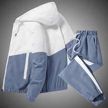 Load image into Gallery viewer, 2026 Men Tracksuit Casual Joggers Hooded Sportswear Jackets And Pants 2 Piece Sets Hip Hop Running Sports Suit
