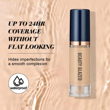 Load image into Gallery viewer, BEAUTY GLAZED 3Pcs Face Makeup Set, Matte Long Lasting Waterproof Liquid Foundation+Primer+Puff
