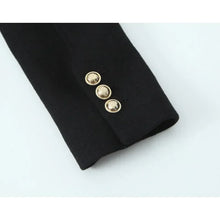 Load image into Gallery viewer, Retro Black Wool Long Coat
