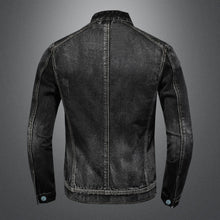 Load image into Gallery viewer, Men’s Stand-Collar Lightweight Denim Jacket
