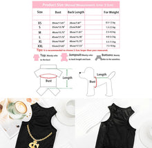 Load image into Gallery viewer, Pet Dog Clothes For Small Medium Dogs Cats Spring Summer Cool Interesting Outward Clothing Shirt For Puppy Chihuahua Yorkie Vest
