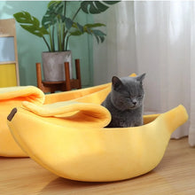 Load image into Gallery viewer, Banana Cat Bed House Funny Cute Cozy Cat Mat Beds Warm Durable Portable Pet Basket Kennel Dog Cushion Cat Pet Supplies ﻿
