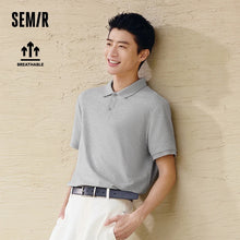 Load image into Gallery viewer, Semir Polo Shirt Men Moisture Wicking Solid Color Short Sleeve T-Shirt 2025 Summer New Slim Fit Top for Active Wear
