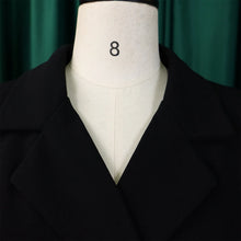 Load image into Gallery viewer, Pleated Notched Collar Midi Dress
