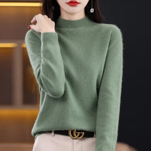 Load image into Gallery viewer, Merino Wool Mock Neck Pullover
