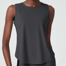 Load image into Gallery viewer, Yoga Sport Top Women Gym T Shirt Workout Clothing Wear Loose Cover Hip Shirt Quick Dry Vest Cropped Blouse Cool Tank Tops
