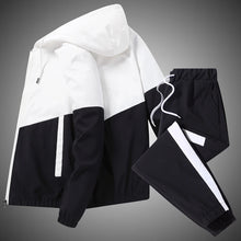 Load image into Gallery viewer, 2026 Men Tracksuit Casual Joggers Hooded Sportswear Jackets And Pants 2 Piece Sets Hip Hop Running Sports Suit
