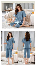Load image into Gallery viewer, Cotton Cartoon Summer Pajama Set
