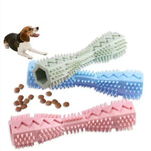 Load image into Gallery viewer, Dog Teething Toy Chew Stick Bite Resistant Fun Leak Proof Food Toy Pet Teether Cleaner Stick
