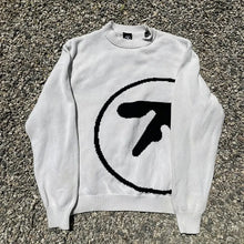 Load image into Gallery viewer, Men's Sweater Aphex Twin Knit Winter Oversized Vintage Long Sleeve Tops Jumper Pullover Y2k Streetwear Graphic Fashion Clothing
