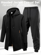 Load image into Gallery viewer, Men's Winter Casual Tracksuit Warm Zip-up Hoodie Jacket Sweatpants Set Daily Sports Jogging Suit Regular Fit Outdoor Sport Suit
