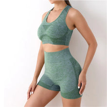 Load image into Gallery viewer, Yoga Set Gym Shorts Women Sport Bras Brassiere Workout Tops for Women Yoga Clothes Fitness Leggings Gym Set Seamless Yoga Sets
