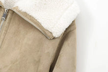 Load image into Gallery viewer, Reversible Fleece Streetwear Winter Jacket
