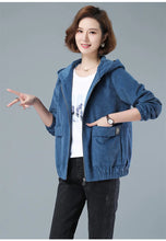 Load image into Gallery viewer, Corduroy Hooded Loose Jacket
