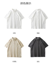 Load image into Gallery viewer, Heavyweight Cotton Pocket Summer Polo
