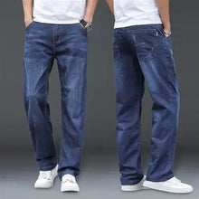 Load image into Gallery viewer, Jeans Men's Summer Straight Leg Loose Large Leg Autumn Thick Wear-resistant Men's Casual Pants Korean Trousers
