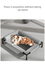 Load image into Gallery viewer, Elevated Pet Bed for Dogs &amp; Cats Durable Breathable Cat Bed with Slope Headrest Washable Pet Bed Cat House for All-Season Use
