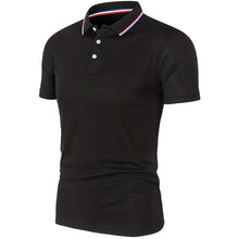 Load image into Gallery viewer, 2025 Hot Sale Men's Summer Casual Breathable Comfortable Polo Shirt Men's Solid Color High Quality Short Sleeve T-Shirt
