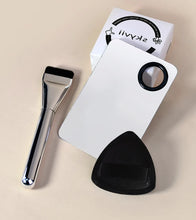 Load image into Gallery viewer, Ultra Thin Foundation Brush Makeup Mixing Palette with Spatula Flat Face Contour Brush Cosmetic Puff Blender Beauty Makeup Tools
