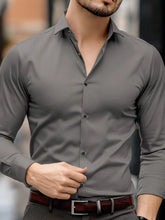 Load image into Gallery viewer, Elastic Solid Casual Business Shirt
