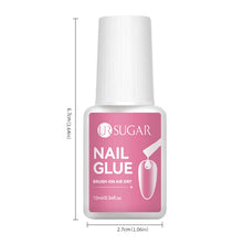 Load image into Gallery viewer, UR SUGAR 10ML Nail Glue No Need Lamp False Nail Tips Gel Cured Clear Color Nails Tools Super Strong Acrylic Tips Rhinestone Bond
