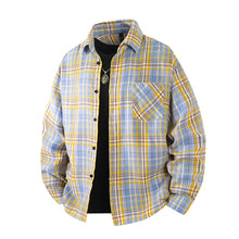 Load image into Gallery viewer, Plaid Flannel Casual Long Shirt
