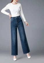 Load image into Gallery viewer, Trousers New In High Waist Shot Wide Leg Womens Jeans 2025 Korean Style Cool Unique Vibrant Stretched Xxl Denim Pants for Women
