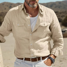 Load image into Gallery viewer, Men's Shirts Shirts for Man Men's Shirt Linen Shirt Shirts Men's Linen Shirt Men Shirt Man Business Gentleman Denim Shirts
