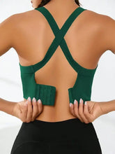 Load image into Gallery viewer, Sports and Beautiful Back Bra Set, Cross-Back Sports Bra, No Chest Pad, Adjustable Size, and Can Be Worn Inside Normally
