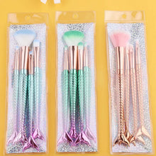 Load image into Gallery viewer, Mermaid Makeup Brushes Set Cosmetic Powder Eye Shadow Foundation Blush Brush Soft Beauty Make Up Tool Maquiagem 6 Color Gradient
