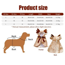 Load image into Gallery viewer, Elk Cape Pet Christmas Costume
