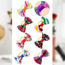 Load image into Gallery viewer, 100pcs Pet Accessories Dog Hair bows Fashion Cute Dog Bows  Rubber Bands Pet Hair Collar Decoration for Dog Accessories
