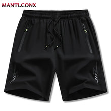 Load image into Gallery viewer, Newest Summer Shorts Men Gym Sport Running Fitness Workout Man Short Pants Breathable Quick-drying Drawstring Men's Shorts Black
