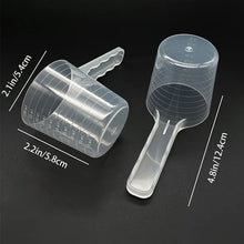 Load image into Gallery viewer, 1pc Transparent Pet Measuring Spoon With Scale Plastic Dog Cat Feeding Shovel Pet Tableware Supplies 50g 100ml
