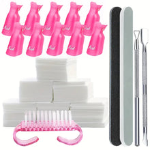 Load image into Gallery viewer, LULAA 10Pcs/16Pcs Plastic Nail Art Soak Off Cap Clip UV Gel Polish Remover Wrap Tool for Fingernail Removal Soak Off Clips
