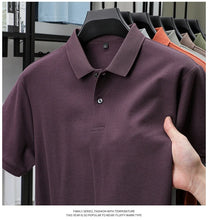 Load image into Gallery viewer, Men's 100% Cotton Polo Shirt - Summer Casual Breathable Tee,19 Colors,Ideal for Golf and Sports,Business Casual,Silk-Like Finish

