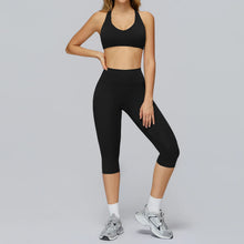 Load image into Gallery viewer, Yoga Set 2PCS Women Sportswear Workout Clothes Seamless Athletic Wear Gym Legging Fitness Bra Crop Top Long Sleeve Sports Suits
